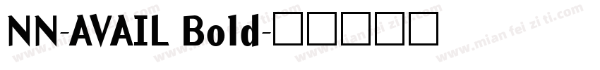NN-AVAIL Bold字体转换